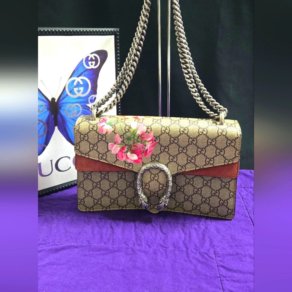 ❤️💜GUCCI DIONYSUS GG BLOOMS SHOULDER BAG